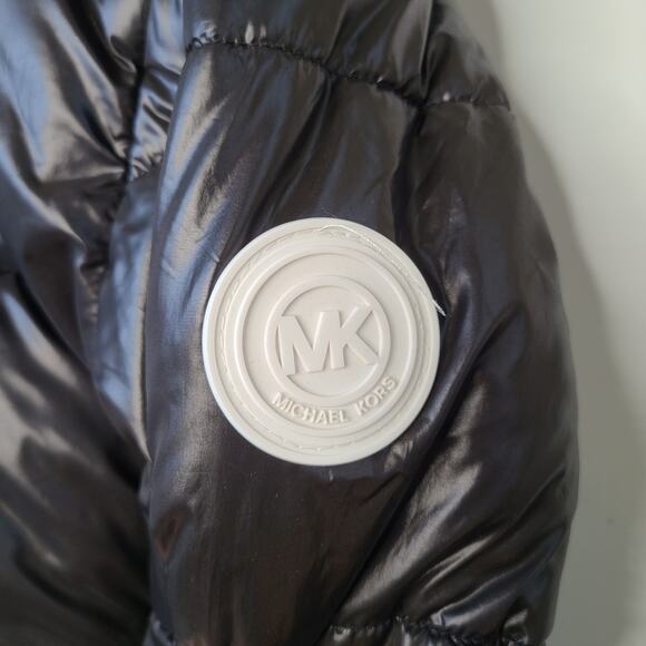 Michael Kors Girl's Puffer Jacket Black Size 14/16 - Picture 9 of 9